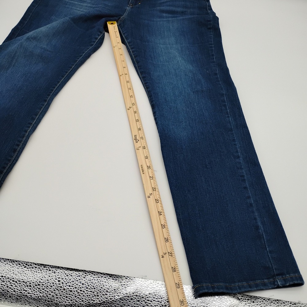 Signature by Levi Strauss Gold Label Mid-Rise Straight Jeans Blue 16M 94442-0080 - Picture 8 of 14